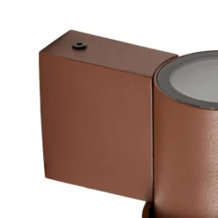 Lucande Elune LED-ulkoseinälamppu, ruskea, IP44, ylös/alas
