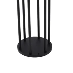 Lucande Evelis LED-aurinkokeinuvalaisin, musta, alumiini, anturi
