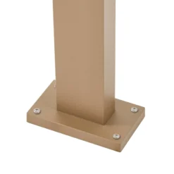 Lucande Ferda-pylväsvalaisin, 100 cm, ruskea, IP44