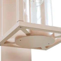 Lucande Ferda -ulkoseinävalaisin, alhaalla oleva pidin, beige, IP44