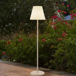 Lucande Jaimy -terassivalaisin, beige, metalli, 150 cm, E27