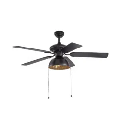 Lucande-kattotuuletin valolla, Shamoian, hiljainen, Ø 130 cm