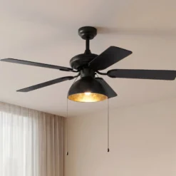 Lucande-kattotuuletin valolla, Shamoian, hiljainen, Ø 130 cm