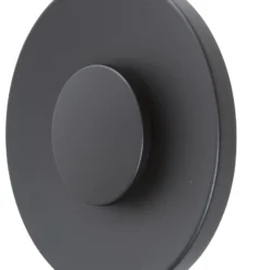 Lucande Kayana LED-ulkoseinävalaisin, musta, alumiini, 24 cm