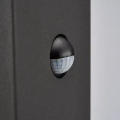 Lucande Kiran jalkalamppu, 60 cm, anturi, harmaa, IP44, E27