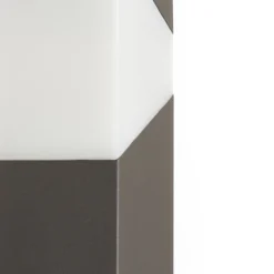 Lucande Kiran polkuvalaisin, 100 cm, harmaa, metalli, IP44, E27