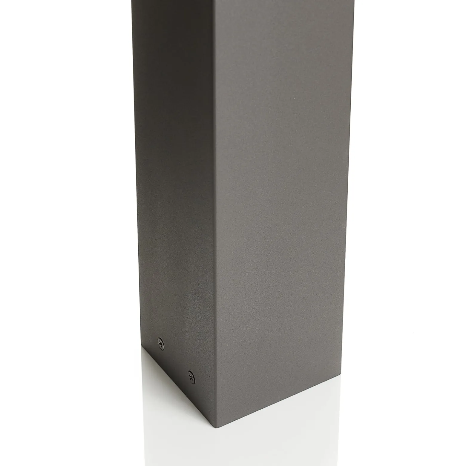 Lucande Kiran polkuvalaisin, 100 cm, harmaa, metalli, IP44, E27