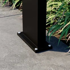 Lucande LED-aurinkoaaltolamppu Silvan, 100cm, anturilla, antrasiittia