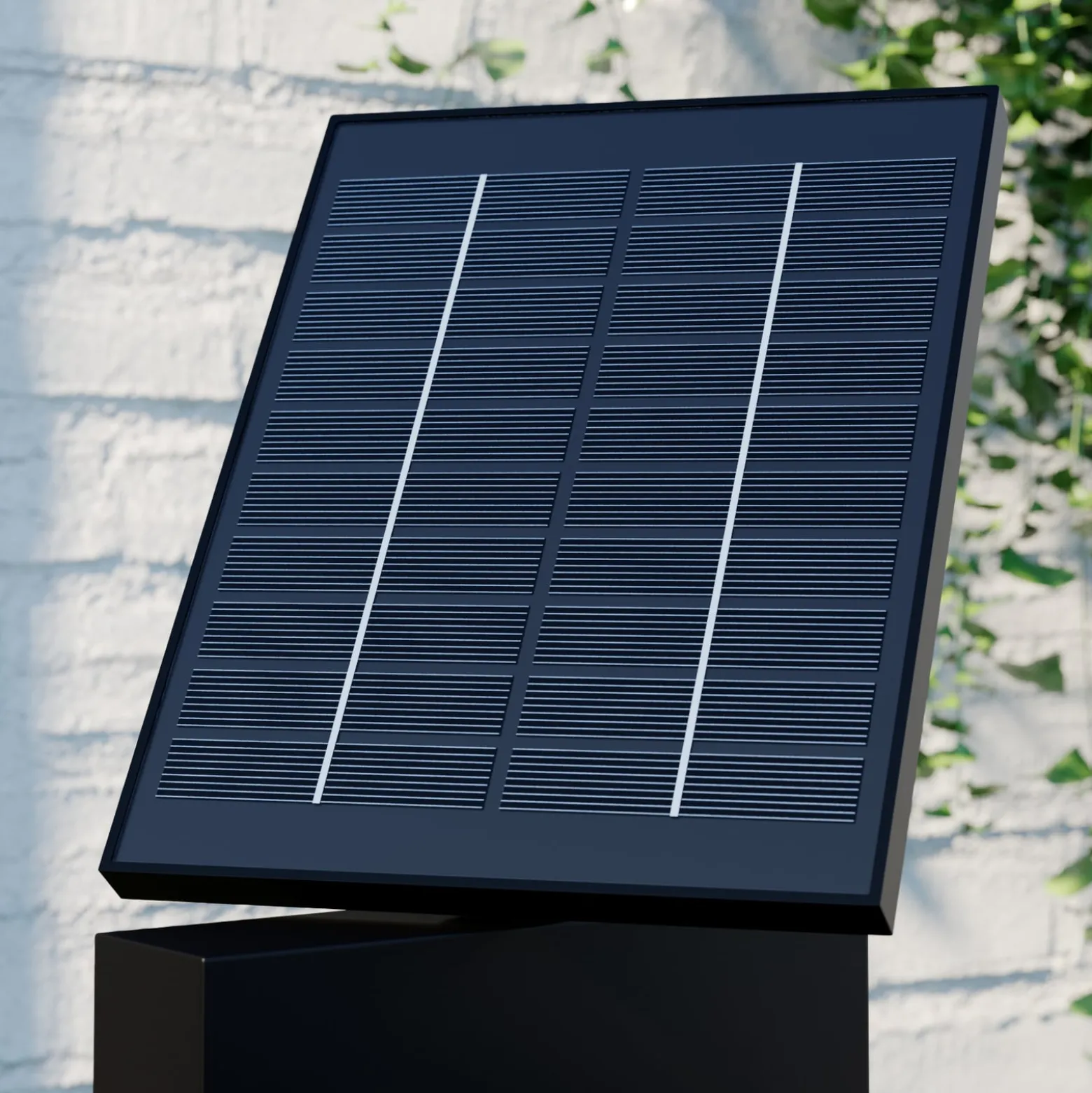 Lucande LED-aurinkoaaltolamppu Silvan, 100cm, anturilla, antrasiittia