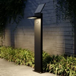 Lucande LED-aurinkoaaltolamppu Silvan, 100cm, anturilla, antrasiittia
