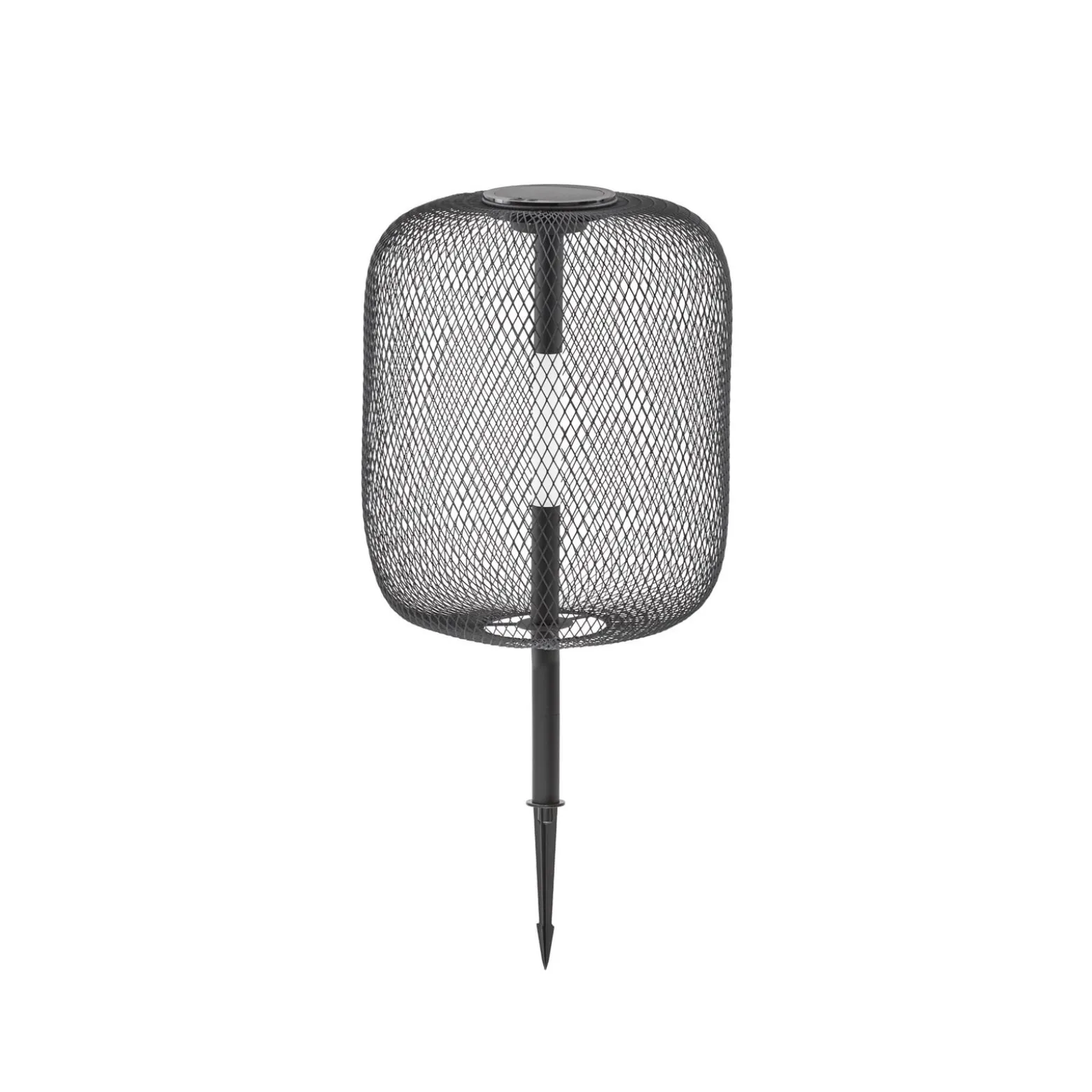 Lucande LED-aurinkokäyttöinen maakiinnitteinen valaisin Faylen, musta, IP65