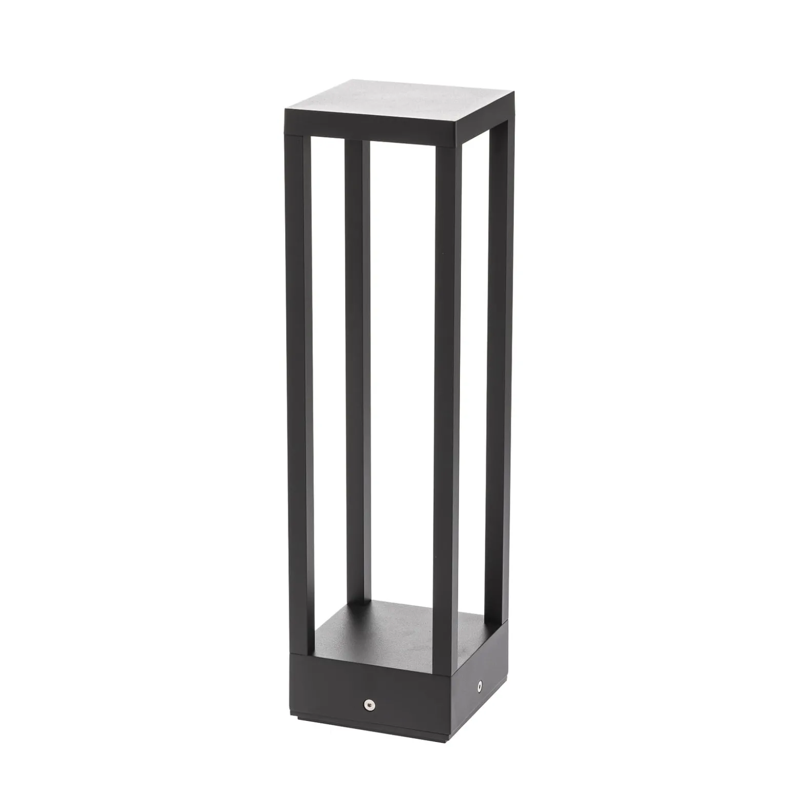 Lucande LED-jalustavalaisin Carlota, 50 cm, antrasiitti, alumiini