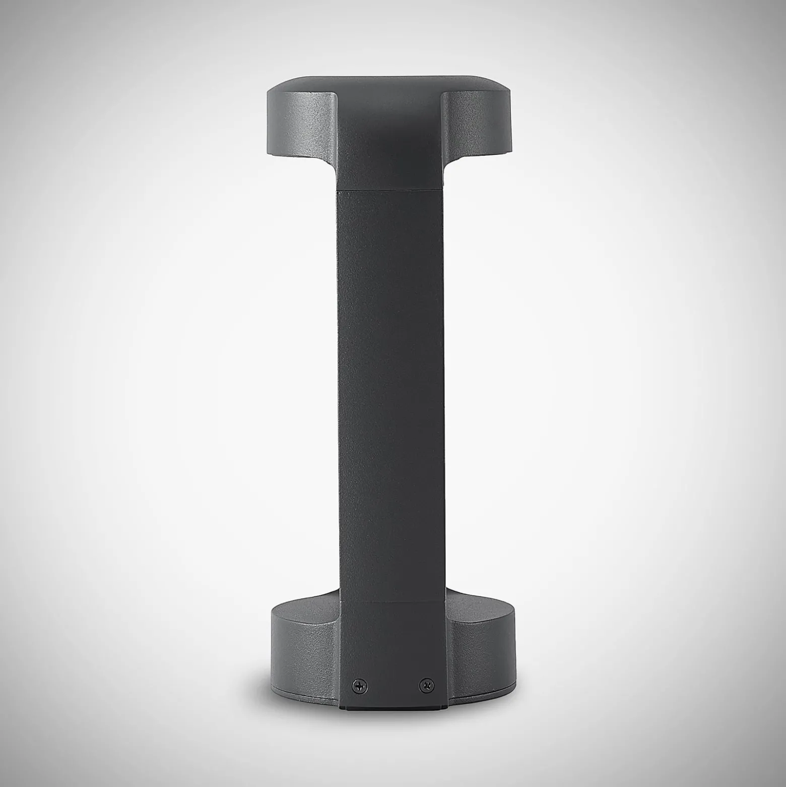 Lucande LED-jalustavalaisin Habsa, 30 cm, antrasiitti, metallia