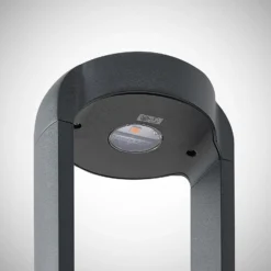 Lucande LED-jalustavalaisin Habsa, 30 cm, antrasiitti, metallia