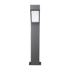Lucande LED-jalustavalaisin Lennik, 60 cm, antrasiitti, metallia