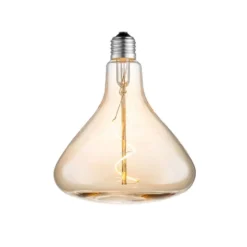 Lucande LED-kartiolamppu, E27 4 W, keltainen, Ø 14 cm, 2700 K