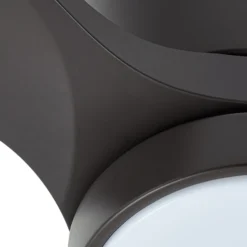 Lucande LED-kattotuuletin Sorin, musta, DC, hiljainen, IP44