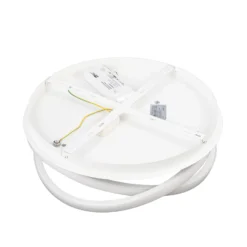 Lucande LED-kattovalaisin Aldric, valkoinen, alumiini, Ø 45 cm
