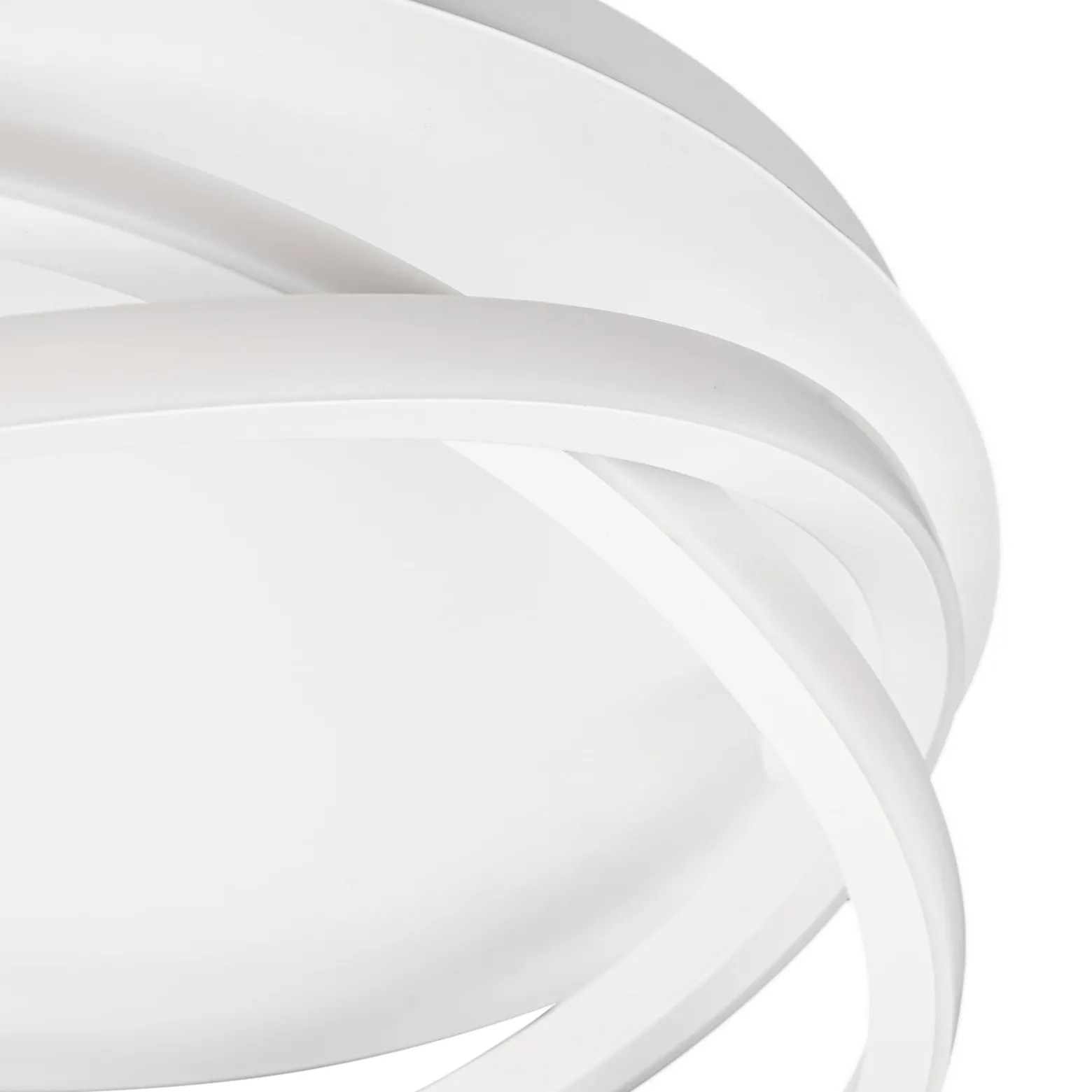 Lucande LED-kattovalaisin Aldric, valkoinen, alumiini, Ø 45 cm
