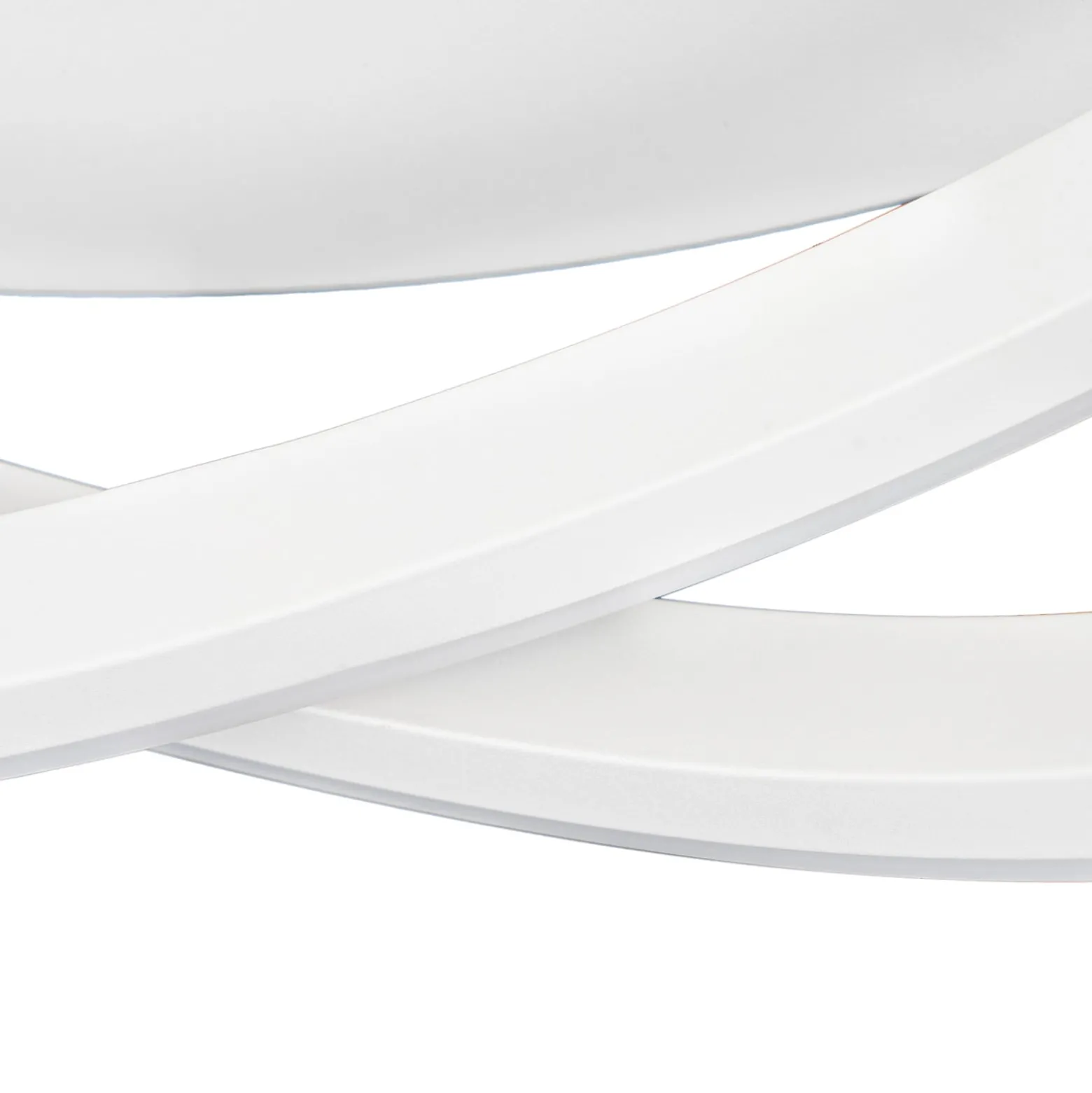 Lucande LED-kattovalaisin Aldric, valkoinen, alumiini, Ø 45 cm