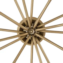 Lucande LED-kattovalaisin Ariadne, halkaisija 57 cm, mattakulta, 20 lamellia