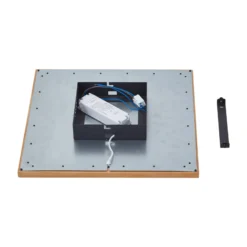 Lucande LED-kattovalaisin Joren, 42 cm, puu, CCT, kaukosäädin