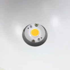 Lucande LED-kattovalaisin Orasa, lasi, valkoinen/selkeä, Ø 43 cm