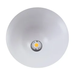 Lucande LED-kattovalaisin Orasa, lasi, valkoinen/selkeä, Ø 43 cm