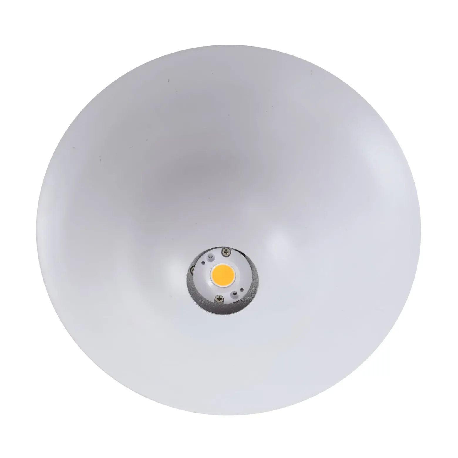 Lucande LED-kattovalaisin Orasa, lasi, valkoinen/selkeä, Ø 43 cm
