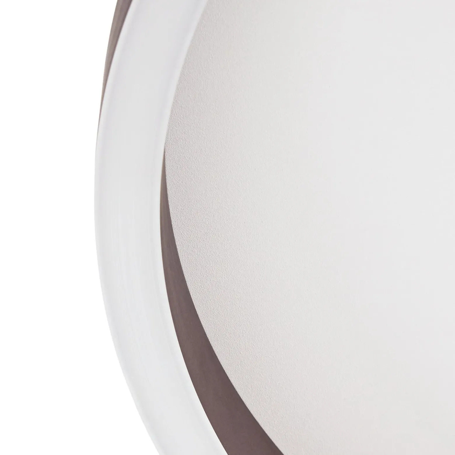 Lucande LED-kattovalaisin Rotundo, halkaisija 40 cm, ruskea, himmennettävä