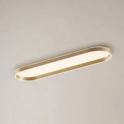 Lucande LED-kattovalaisin Rylan, 112 cm, messinki, himmennettävä, CCT