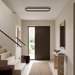 Lucande LED-kattovalaisin Rylan, 112 cm, ruskea, himmennettävä, CCT