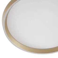 Lucande LED-kattovalaisin Rylan, messinki, Ø 62 cm, himmennettävä CCT