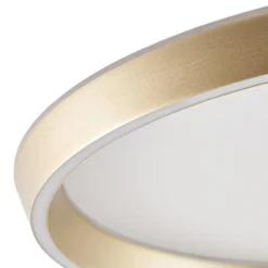 Lucande LED-kattovalaisin Rylan, messinki, Ø 62 cm, himmennettävä CCT