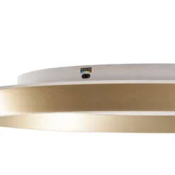 Lucande LED-kattovalaisin Rylan, messinki, Ø 62 cm, himmennettävä CCT