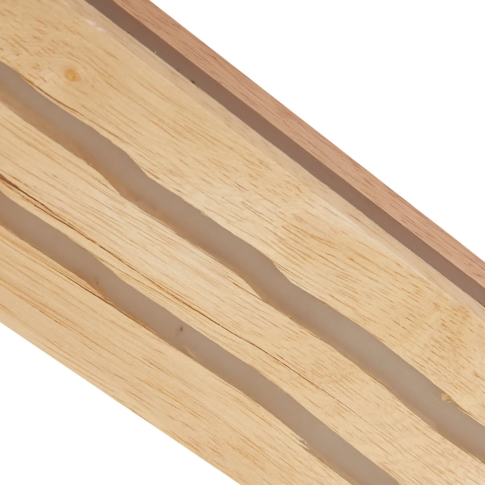 Lucande LED-kattovalaisin Silja, puu, 100 cm, 3000K