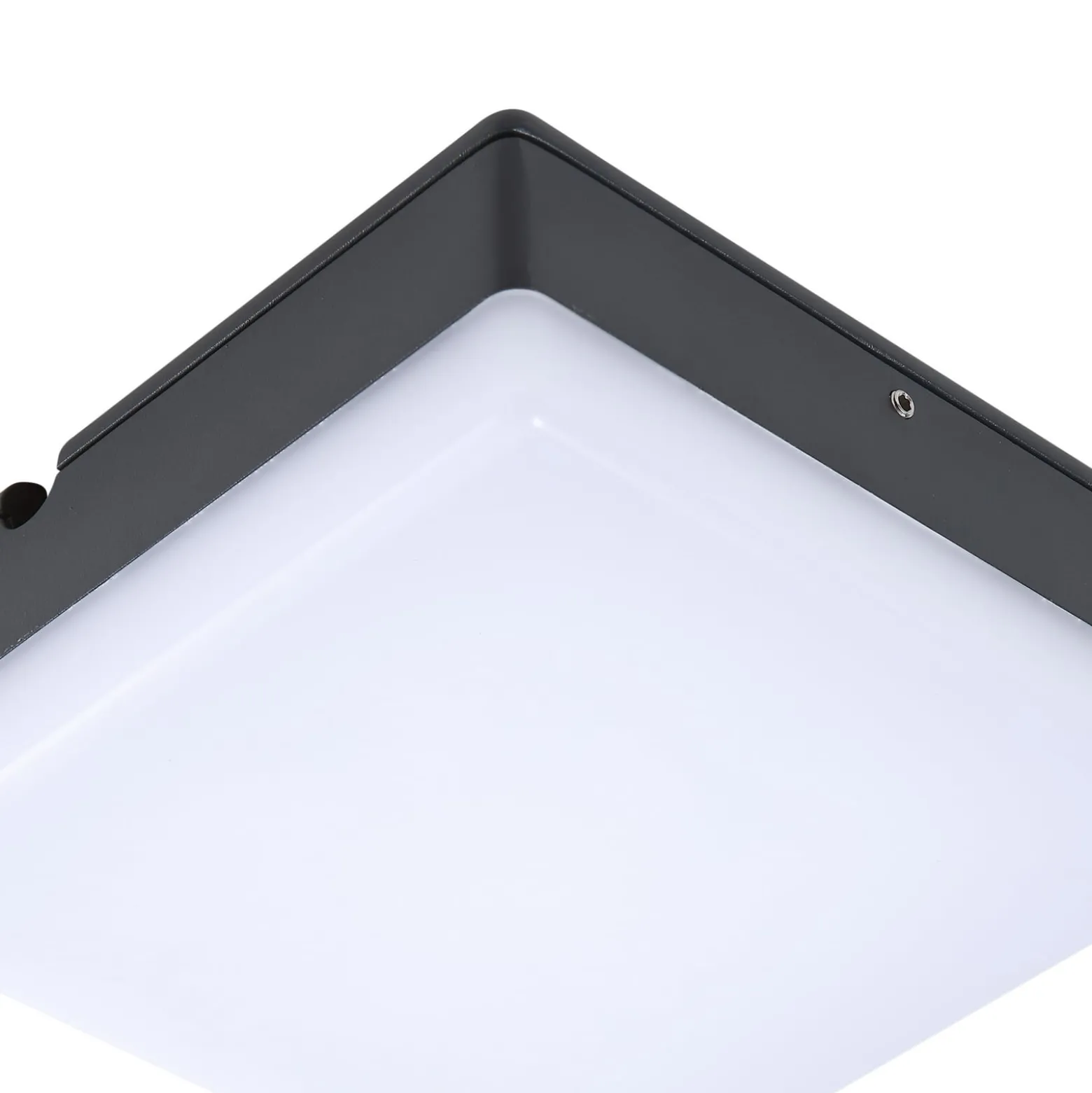Lucande LED-kattovalaisin Thilo, 16cm, antrasiitti, tunnistin, IP54
