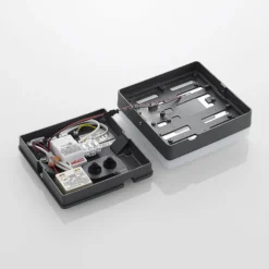 Lucande LED-kattovalaisin Thilo, 16cm, antrasiitti, tunnistin, IP54
