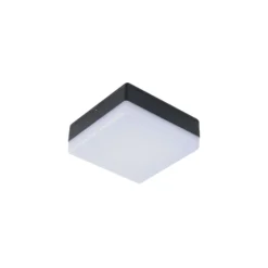 Lucande LED-kattovalaisin Thilo, 16cm, antrasiitti, tunnistin, IP54