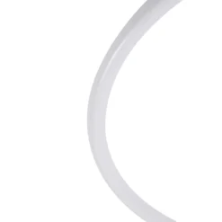 Lucande LED-kattovalaisin Valenora, kromi/valkoinen, PC, Ø 44 cm