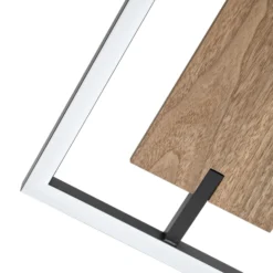 Lucande LED-kattovalaisin Vectra, 100 x 30 cm, puu, himmennettävä