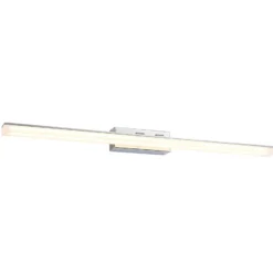 Lucande LED kylpyhuoneen seinävalaisin Julie, 75cm, kromi, metalli, IP44