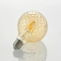 Lucande LED-lamppu E27 G95 4 W 2 700 K himmennettävä, keltainen
