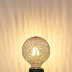 Lucande LED-lamppu E27 G95 4 W 2 700 K himmennettävä, keltainen