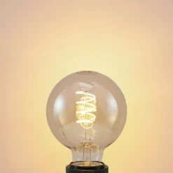 Lucande LED-lamppu E27 G95 4 W 2 700 K himmennettävä, keltainen