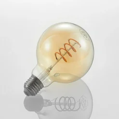 Lucande LED-lamppu E27 G95 4 W 2 700 K himmennettävä, keltainen