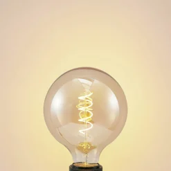 Lucande LED-lamppu E27 G125 4W 2700K himmennettävä keltainen