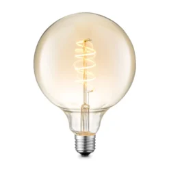 Lucande LED-lamppu E27 G125 4W 2700K himmennettävä keltainen