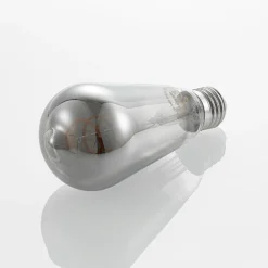 Lucande LED-lamppu E27 ST64 4 W 1 800 K himmennettävä titaani, 5 kpl