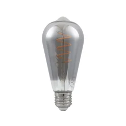 Lucande LED-lamppu E27 ST64 4 W 1 800 K himmennettävä titaani, 2 kpl